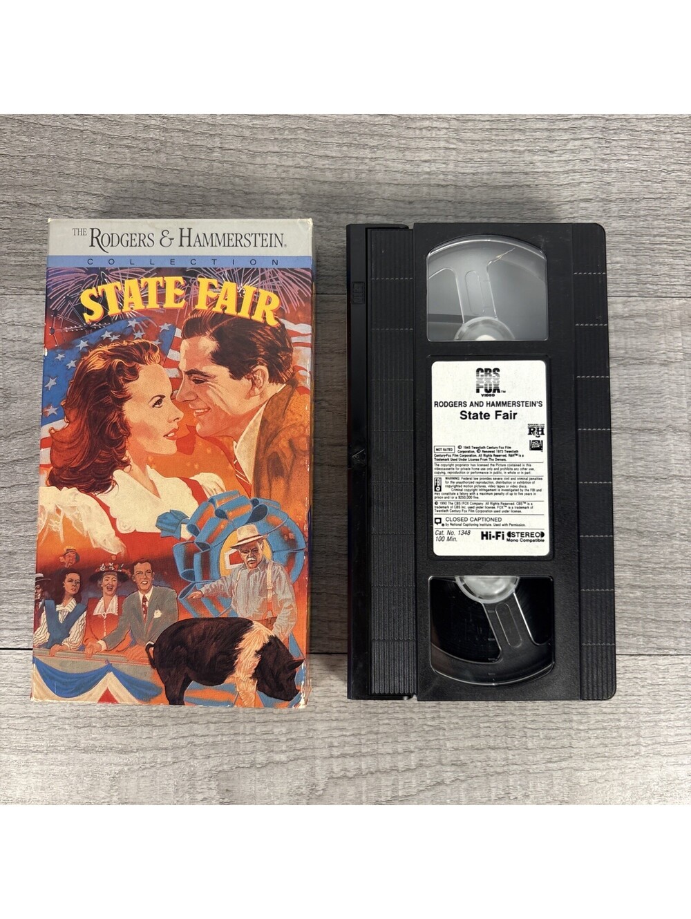 State Fair VHS Rodgers & Hammerstein Collection Jeanne Crain Dana Andrews 1945